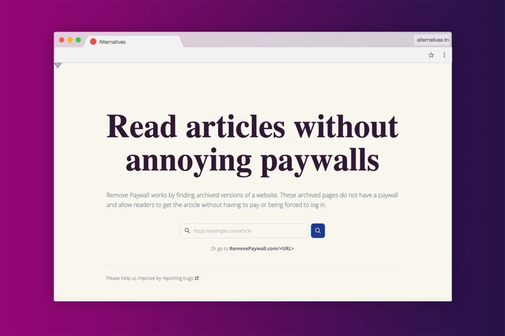 Remove Paywall