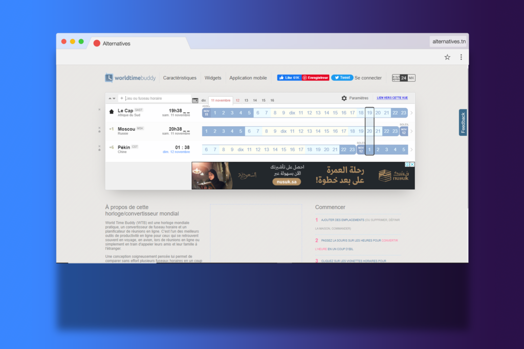 15 Alternatives incroyables à World Time Buddy Découvrez les